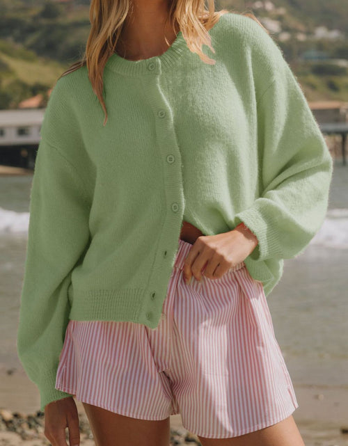 Load image into Gallery viewer, Button Down Long Sleeve Cardigan
