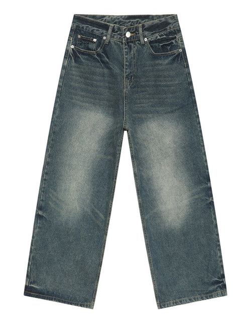 Load image into Gallery viewer, Men's Washed Wide Leg Jeans
