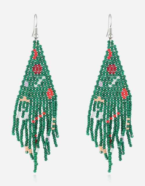 Load image into Gallery viewer, Christmas Beaded Earrings
