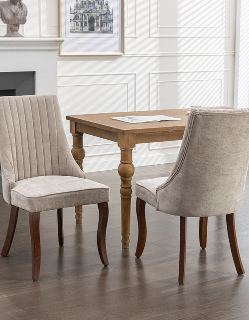 Load image into Gallery viewer, Set of 2 Rayon Cloth Flocking Linen Dining Chairs by Blak Hom
