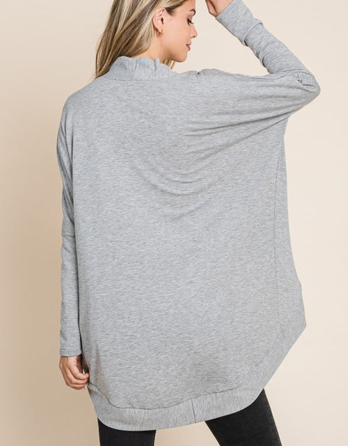 Load image into Gallery viewer, BOMBOM Open Front Long Sleeve Cocoon Cardigan
