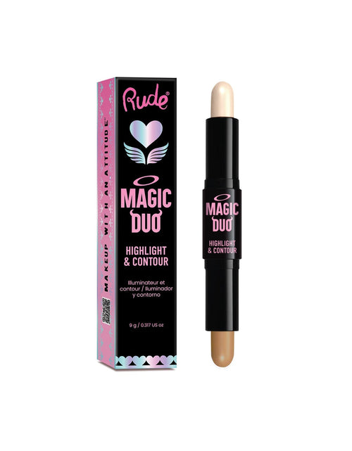 Load image into Gallery viewer, RUDE Magic Duo Highlight &amp; Contour - Light
