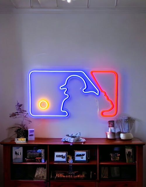 Load image into Gallery viewer, Baseball Pitcher Led Neon Wall Decor, MLB Baseball Sign
