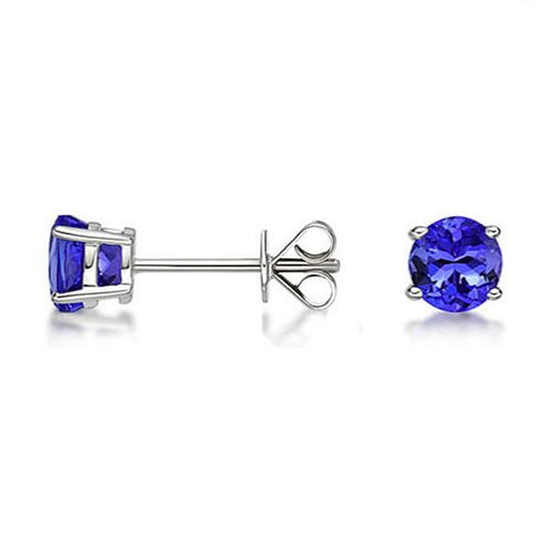 Load image into Gallery viewer, 925 Sterling Silver Genuine Tanzanite Gemstone Earrings
