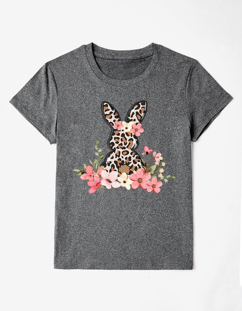 Load image into Gallery viewer, Rabbit Round Neck Short Sleeve T-Shirt

