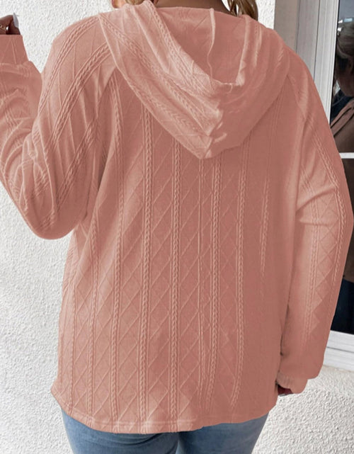 Load image into Gallery viewer, Full Size Drawstring Long Sleeve Hoodie
