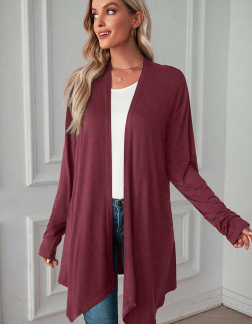 Load image into Gallery viewer, Open Front Long Sleeve Cardigan
