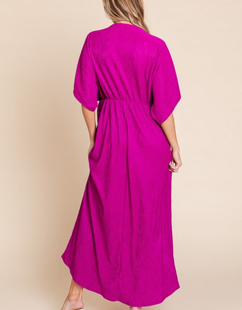 Load image into Gallery viewer, BOMBOM Surplice Maxi Dress with Pockets
