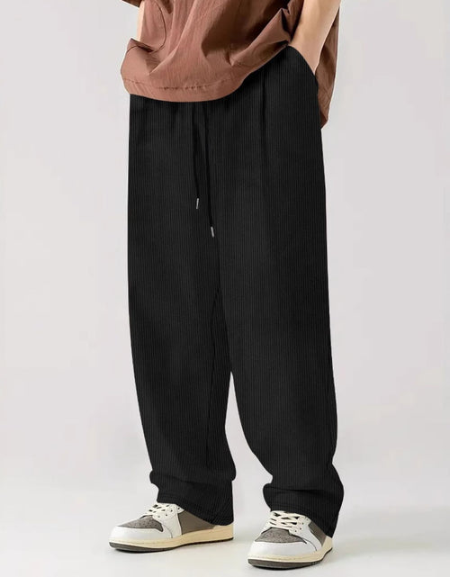 Load image into Gallery viewer, Men's Full Size Drawstring Wide Leg Pants Plus Size
