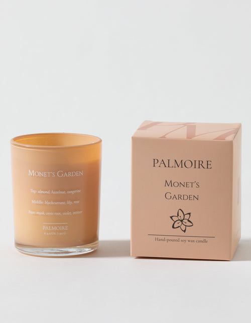 Load image into Gallery viewer, Monet's Garden Soy Wax Candle by PALMOIRE
