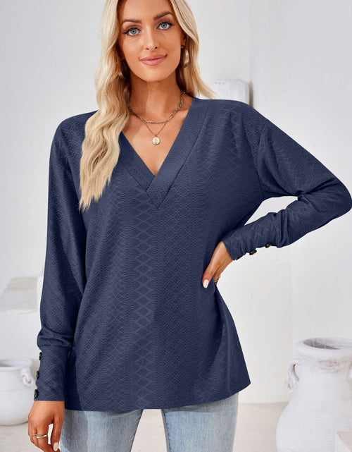 Load image into Gallery viewer, V-Neck Long Sleeve Blouse
