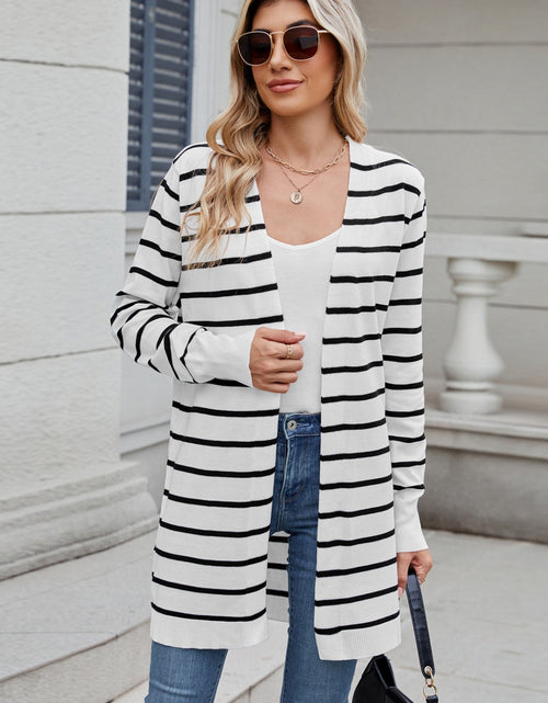 Load image into Gallery viewer, Open Front Long Sleeve Cardigan
