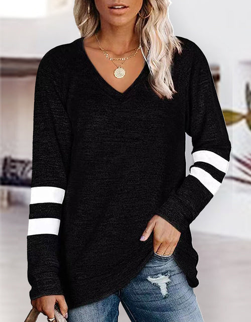 Load image into Gallery viewer, V-Neck Raglan Sleeve T-Shirt
