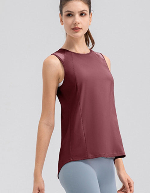 Load image into Gallery viewer, Round Neck Wide strap Active Tank
