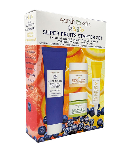 Load image into Gallery viewer, Super Fruits Starter Skincare Set by EarthToSkin
