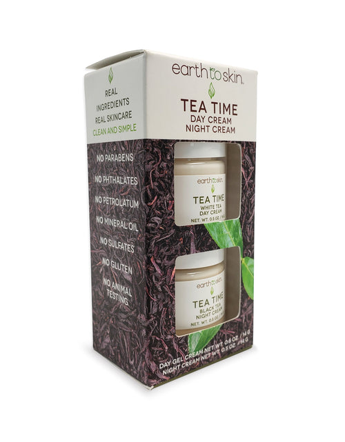 Load image into Gallery viewer, Tea Time Mini Day &amp; and Night Cream Duo by EarthToSkin
