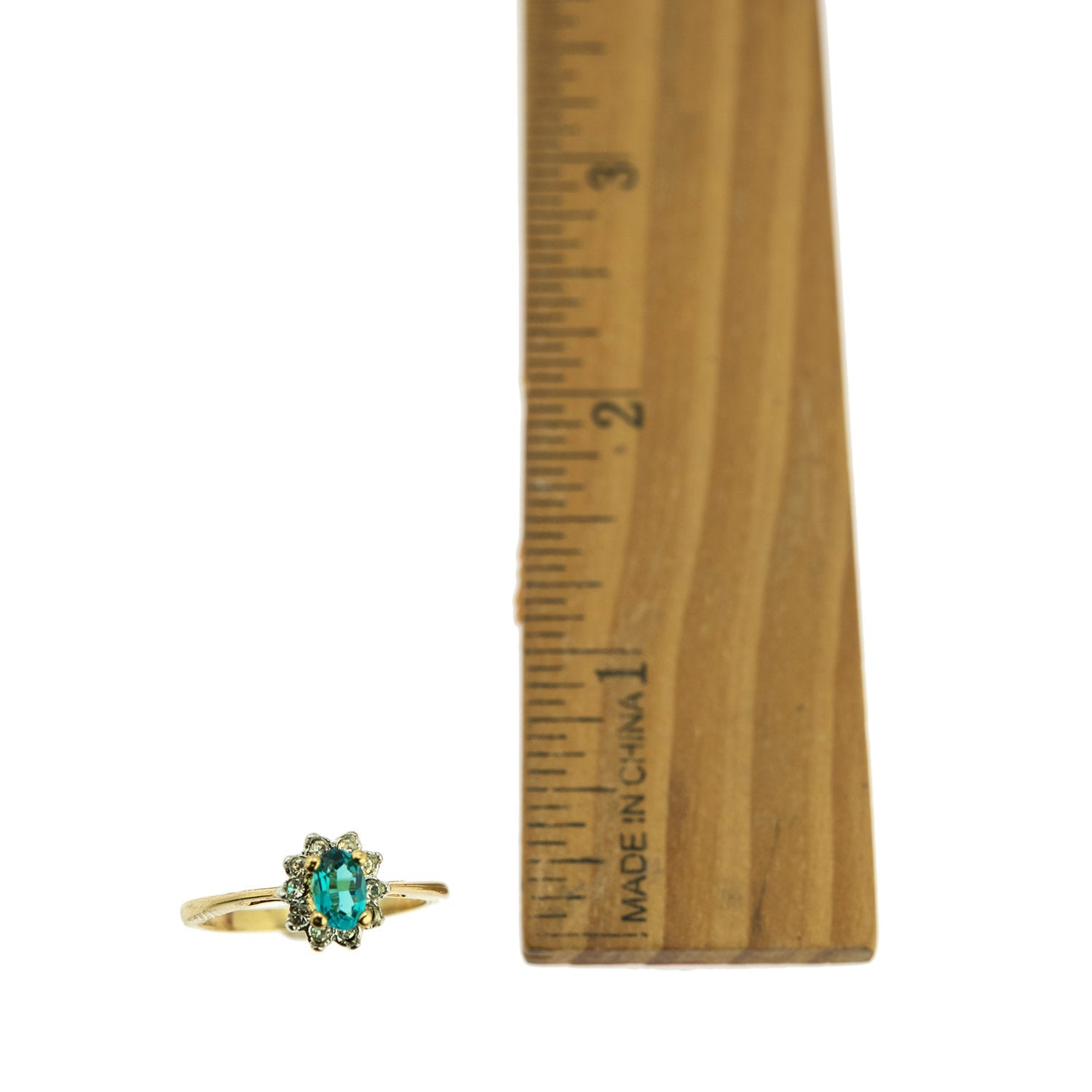 Vintage Genuine Opal or Austrian Crystal Ring 18k Yellow Gold Electroplated by PVD Vintage Jewelry