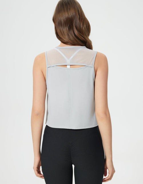 Load image into Gallery viewer, Millennia Round Neck Cropped Active Tank

