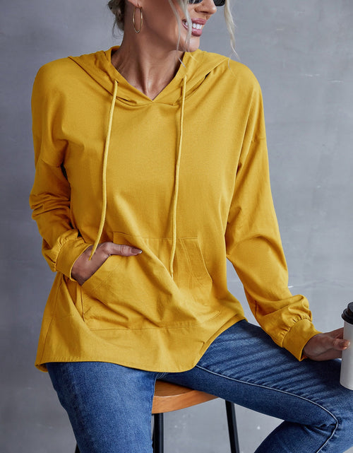 Load image into Gallery viewer, Ivy Lane Drawstring Pocketed Dropped Shoulder Hoodie
