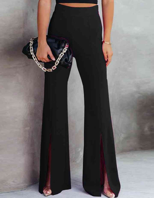 Load image into Gallery viewer, Front Slit Flare Leg Pants
