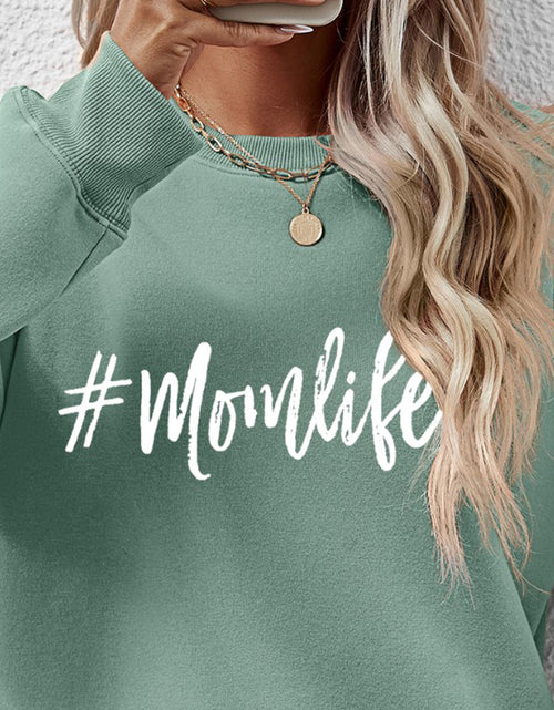 Load image into Gallery viewer, Letter Graphic Round Neck Sweatshirt
