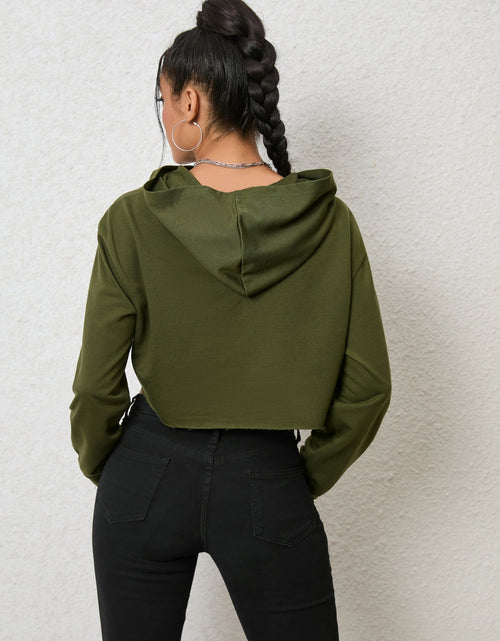 Load image into Gallery viewer, Cutout Long Sleeve Hoodie
