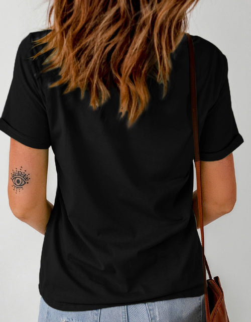 Load image into Gallery viewer, LUCKY Letter Clover Short Sleeve T-Shirt

