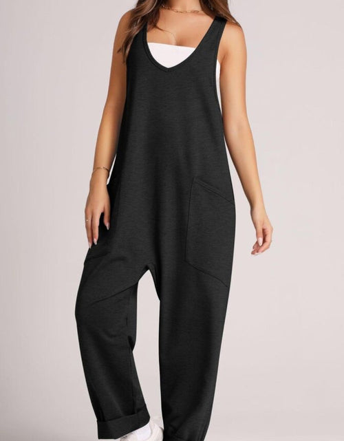 Load image into Gallery viewer, Lovelet Wide Strap Jumpsuit with Pockets
