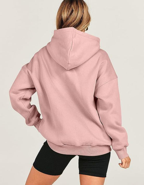 Load image into Gallery viewer, Dropped Shoulder Long Sleeve Hoodie
