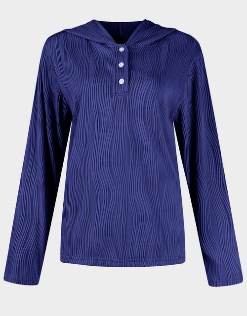 Load image into Gallery viewer, Textured Long Sleeve Hoodie
