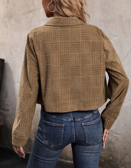 Load image into Gallery viewer, Perfee Collared Neck Button Front Jacket
