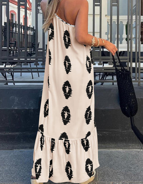 Load image into Gallery viewer, Printed Single Shoulder Maxi Dress
