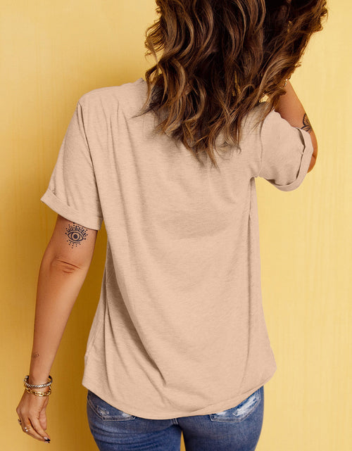 Load image into Gallery viewer, Pumpkin Graphic Round Neck Short Sleeve T-Shirt
