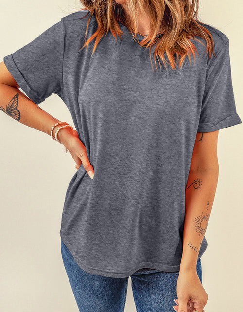 Load image into Gallery viewer, Round Neck Short Sleeve T-Shirt
