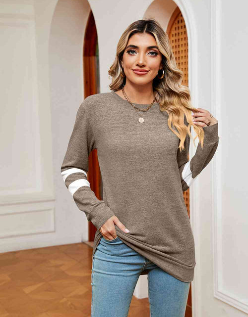 Load image into Gallery viewer, Round Neck Long Sleeve Top
