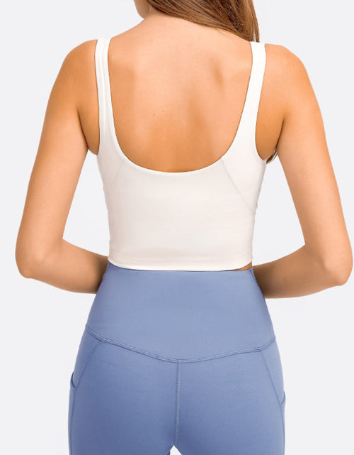 Load image into Gallery viewer, Millennia Deep V-Neck Crop Sports Bra
