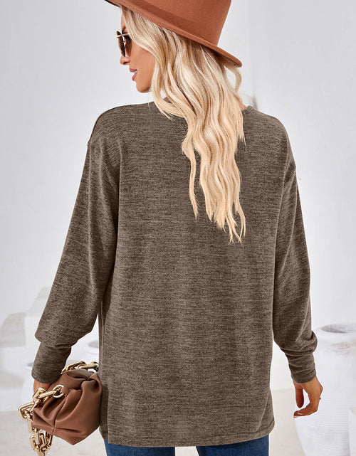 Load image into Gallery viewer, V-Neck Dropped Shoulder T-Shirt
