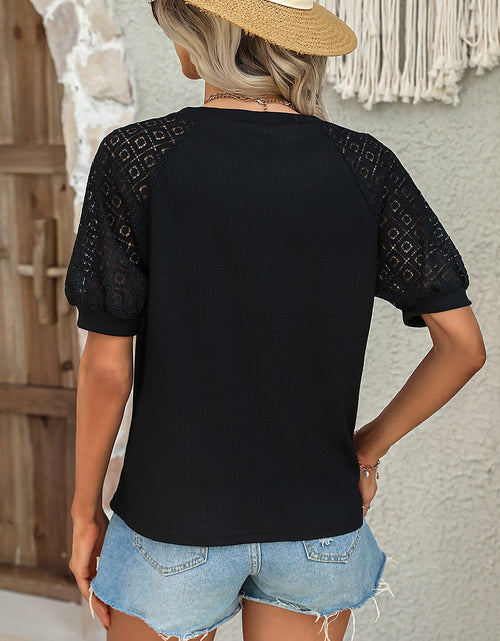 Load image into Gallery viewer, Round Neck Short Sleeve Top

