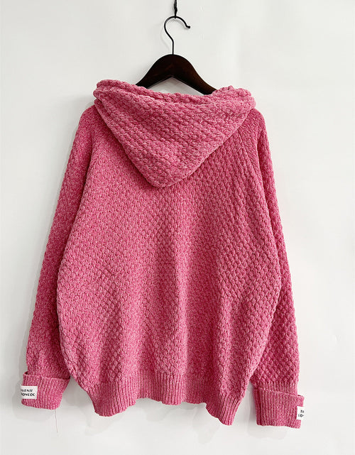 Load image into Gallery viewer, Drawstring Long Sleeve  Hooded Sweater

