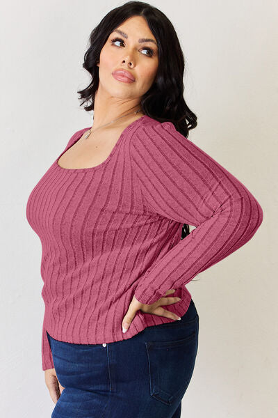 Load image into Gallery viewer, Basic Bae Full Size Ribbed Long Sleeve T-Shirt
