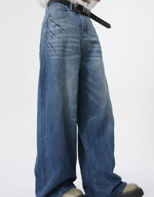 Load image into Gallery viewer, Wide Leg Men's Jeans with Pockets
