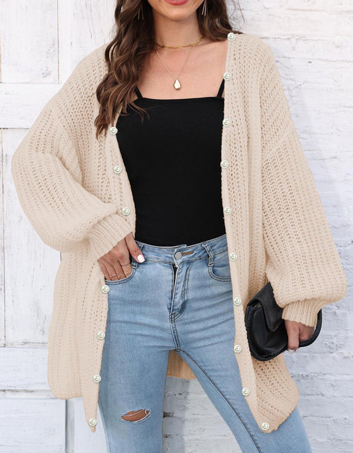 Load image into Gallery viewer, Open Front Long Sleeve Cardigan
