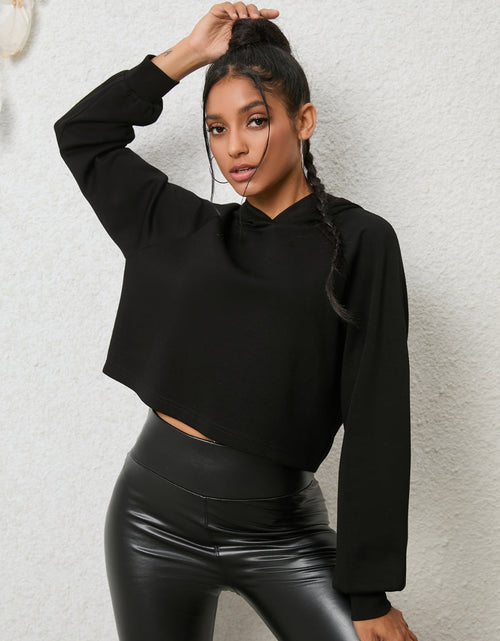 Load image into Gallery viewer, Lace-Up Long Sleeve Hoodie
