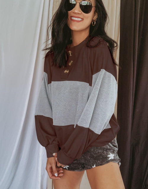 Load image into Gallery viewer, Round Neck Long Sleeve Sweatshirt
