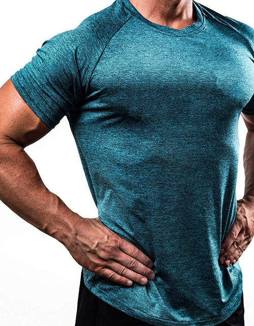 Load image into Gallery viewer, Men's Plus Size Round Neck Short Sleeve T-Shirt

