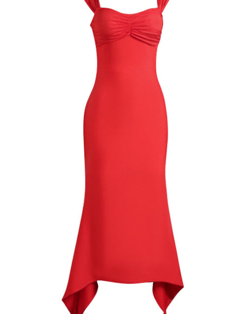 Load image into Gallery viewer, Ruched Sweetheart Neck Hem Detail Dress by Faz

