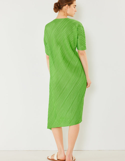 Load image into Gallery viewer, Marina West Swim Pleated Dolman Sleeve Dress
