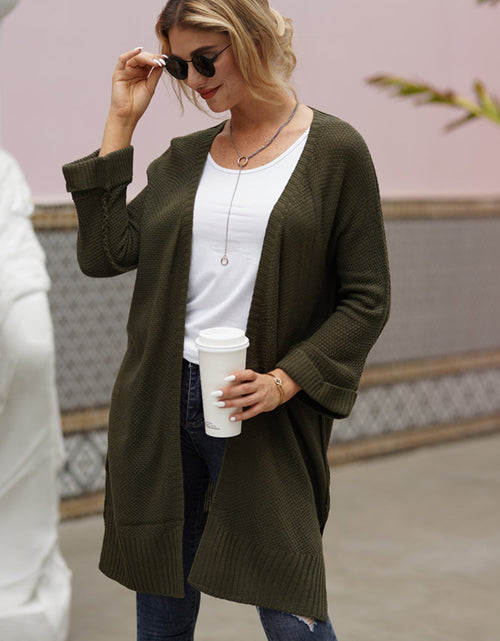 Load image into Gallery viewer, Open Front Long Sleeve Cardigan
