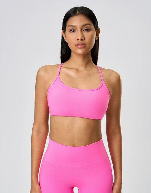 Load image into Gallery viewer, Millennia Crisscross Back Scoop Neck Active Cami with Detachable Chest Pads
