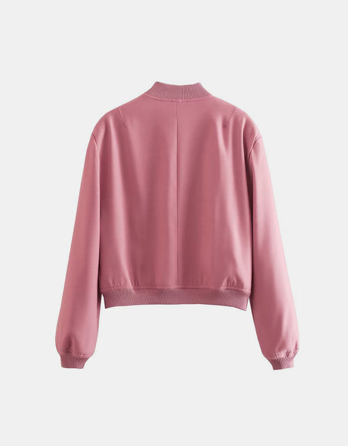 Load image into Gallery viewer, Pocketed Snap Down Baseball Collar Jacket
